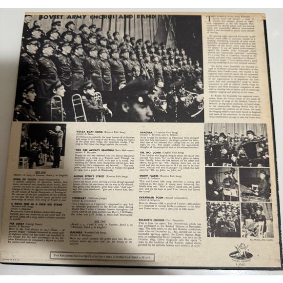 Soviet Army Chorus & Band 1962 Angel S35411 - 12" Vinyl Record - Picture 5 of 10